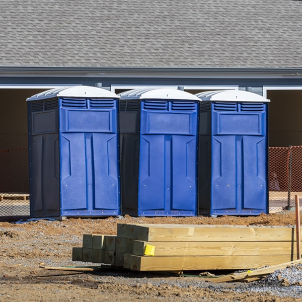 how can i report damages or issues with the portable toilets during my rental period in Hamilton